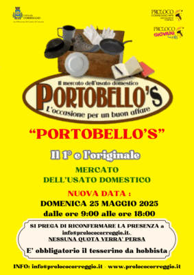 “portobello’s” 25 maggio
