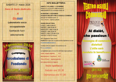 PRO LOCO 25S1722 Pieghevole 3 ante Dialettale