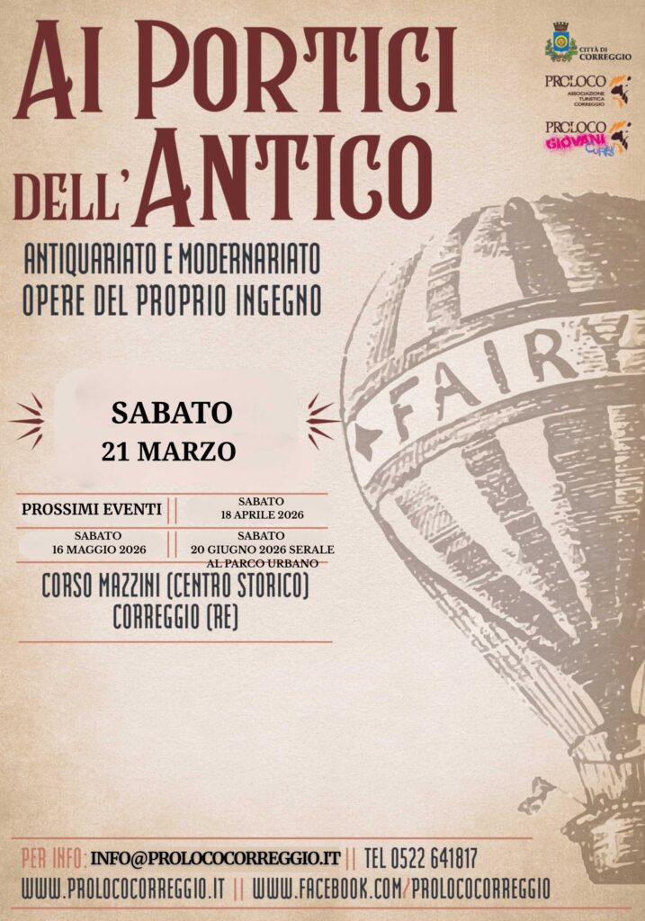 Ai portici 2026 prolococorreggio